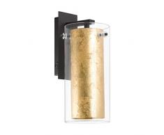 EGLO Pinto Gold lámpara de pared, 40 W, Negro