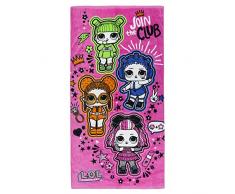 CerdÃ¡ Toalla Playa Infantil LOL Club, Rosa, 70 x 140 cm