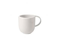 Villeroy & Boch - Taza NewMoon con asa , Moderna taza para tÃ© y cafÃ©, porcelana premium, blanca, apta para lavavajillas