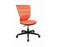 Topstar X-Pander Junior Silla giratoria Infantil, Tela, Naranja, 54 x 44 x 89 cm