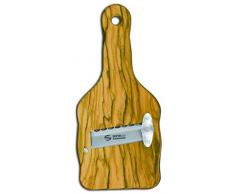 Sanelli Ambrogio - Cortador de trufas de Madera de Olivo con Hoja Ondulada, marrón, 23 x 9 x 2.5 cm, 1741.000