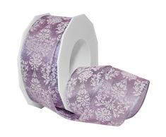 Morex Ribbon 58140/20Â âÂ 610Â francÃ©s con Cable, Acetato de paraÃ­so Puff Print Sheer, 1Â 1/2Â x 22Â YD, orquÃ­dea