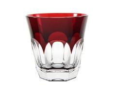 Cristal de Sévres â Vaso Whisky Rojo Chenonceaux Couleurs