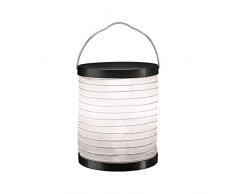 Paulmann 94169 Luminaria con baterÃa LED Outdoor Mobile, farolillo, carga USB, incl. 1x0,2 W, luz de jardÃn, blanco, gris, decoración, plástico 3000 K
