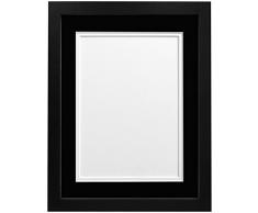 Frames by Post Marco de Fotos, 25 mm de Grosor, H7, Color Blanco, Madera, Negro, 16 x 12 Image Size 12 x 10 Inch