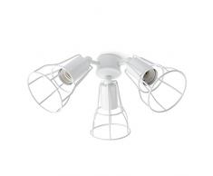 Faro Barcelona 33716 - Kit de luz Blanco para ventilador de techo YAKARTA 3 e27 60w para yakarta