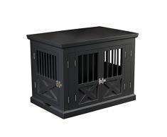 zoovilla PTH0692021710 - Jaula para Perro (Triple Puerta, tamaño Mediano), Color Negro