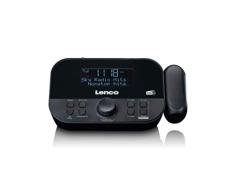Lenco 810011 cr-615 Reloj Despertador con proyección Dab+ - Radio Digital con Dab+ y FM PLL - 30 emisoras memorables - Despertador de Dos Horas - proyector de 180 Grados - conexión de 3,5 mm - Negro
