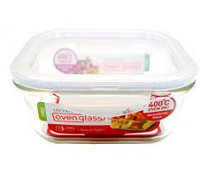 Lock & Lock LLG 224 Plaza Caja 0.75L Transparente - Recipiente para alimentos (155 mm, 155 mm, 69 mm)