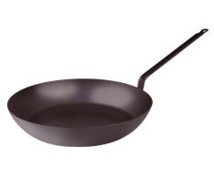 Ollas Agnelli Lyonnaise Sartén con Mango, la luz, Hierro, Gris, 28 cm