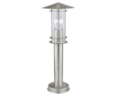 Eglo 30187 Lámpara Sobremuro Lisio E27, 60 W, Plateado 3 x 17.5 x 17.5 cm