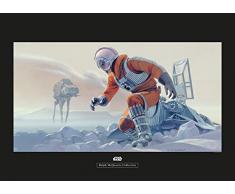 Komar Wandbild Von Star Wars Classic RMQ Hoth Battle Pilot | Kinderzimmer, Jugendzimmer, Dekoration, Kunstdruck | ohne Rahmen | WB144-70x50 fotomural, carbÃ³n