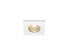 SLV Blanco luminaria empotrable PATTA-I/Foco led, luz de inundación, proyector de Techo, iluminación de Interior / IP20/IP65 1800-3000 K 7,3 W 440 LM Regulable 38 Grados, 7.3 W