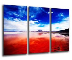 Cuadro FotogrÃ¡fico Paisaje Laguna Verde y Colorada TamaÃ±o total: 97 x 62 cm XXL