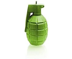 Candellana Hecho a Mano Grenade Vela de Regalo - Divertida - Vela Decorativa - DecoraciÃ³n del Hogar - Regalos para Amigos - Mecha de AlgodÃ³n - Tiempo de Quemado 12h - Vela Lime