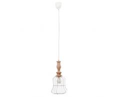 Clayre & Eef 6LMP454 - Lámpara Colgante (17 x 37 cm, E27/60 W)