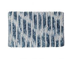 Sealskin Vintage Alfombra de baño, Poliéster, Azul, 50x80 cm