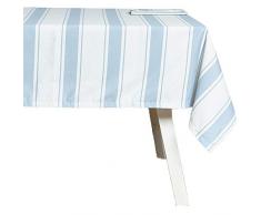 HOGARYS Juego Mantel mas Servilletas, PoliÃ©ster, Ordel Blue, 150_x_150cm