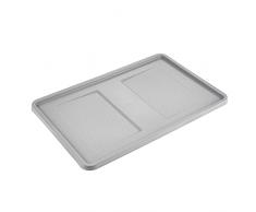 keeeper Tapa para caja y cesta de transporte Robert, 60 x 40 cm, Roberta, Gris Nordic