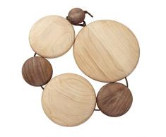 KUHN RIKON Ahorn/Walnuss Posavasos de madera, marrÃ³n