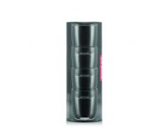 KVADRANT 4306-10T - Juego de 4 vasos de borosilicato, 0,2 l