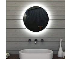 Lux-aqua IluminaciÃ³n LED de Pared para baÃ±o Espejo del baÃ±o Redondo 60 cm MLE6602