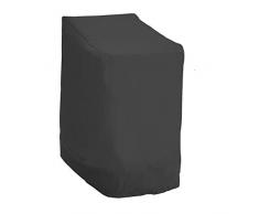 Ghopy Funda Protectora Sillas de JardÃn Funda para Sillas Apilables de JardÃn y Balcón Impermeable 210D Oxford Resistente al Agua Protección UV 114 x 85 x 65 cm (210D)