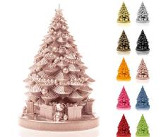 Candellana Christmass Tree with Gifts Vela - DecoraciÃ³n NavideÃ±a - ArtÃ­culos de Navidad - Vela Decorativa - Velas de Navidad - Regalo de Navidad - Regalos Hechos a Mano