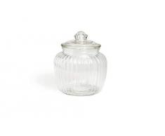 Excelsa Chic - Tarro de Cristal Transparente, 14,5 x 14,5 x 18 cm