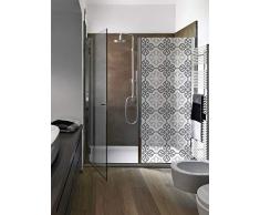 Plage 161009 - Adhesivo Decorativo para mampara de Ducha (Vinilo, 80 x 200 cm), Color Gris