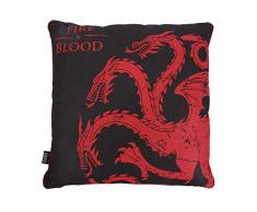 Half Moon Bay COJIN Game of Thrones Targaryen, Negro y Rojo, 46 x 46 cm