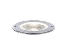 Paulmann Outdoor 230V 94387 Luminaria LED empotrable en el Suelo Floor IP67 Incl. 1x6 W, INOX, lÃ¡mpara Exterior, Acero Inoxidable, Aluminio, 3000Â K, 6 W