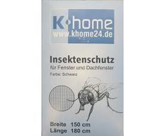 K-home Mosquitera, 100% poliÃ©ster, Negro, 150 cm x 180 cm (B x L)