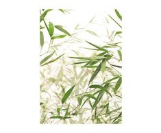 Komar Wandbild Von Bamboo Leaves | Poster, Bild, Wohnzimmer, Schlafzimmer, Dekoration, Kunstdruck | ohne Rahmen | P060-30x40 fotomural, WeiÃ, GrÃ¼n, Braun