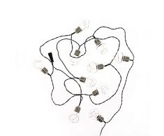 Xanlite Guirnalda decorativa 5 metros y 10 bombillas LED para interior/exterior IP44 Luz blanca 7000K