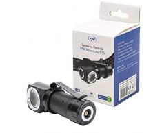Linterna frontal PNI Adventure F75 con led de 6W, 600 lm, de aluminio, con baterÃa y cargador magnético con USB
