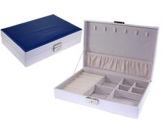 Dorex Joyero Plano, Polipiel, Multicolor, Grande