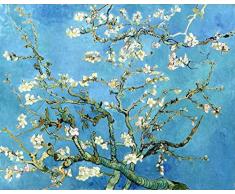 Legendarte Vincent Van Gogh Almendro en Flor ImpresiÃ³n Digital sobre Lienzo, cm. 50x70