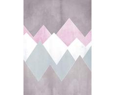 Komar Wandbild Von Sunrise Mountain Gentle | Poster, Bild, Wohnzimmer, Schlafzimmer, Dekoration, Kunstdruck | ohne Rahmen | P110C1-50x70 fotomural, carbÃ³n