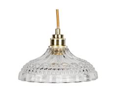 LAMPARA Techo Cristal Metal Dorado 20X20X120 CM
