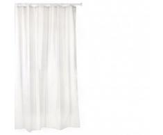 Tatay 5520001 Cortina de baÃ±o de Polyester, Incluye Anillas, Blanco, 140 x 200 cm