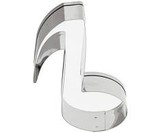 Staedter Nota Forma Cortador de Galletas de Acero Inoxidable, Plata, 7,5 cm