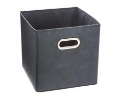 JJA Caja almacenaje Plegable Azul 31x31x31 cm, Bleu Orage