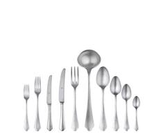 MEPRA Pewter Juego de Cubiertos Dolce Vita de 87 Piezas, Acero Inoxidable, Plata