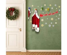 Wallflexi Navidad decoración Pared Pegatinas murales de Navidad Copos de Nieve con Ganchos Adhesivos Sala de Estar los niños guarderÃa Escuela Restaurante Cafe Hotel casa Oficina decoración