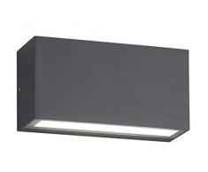 Trio Leuchten Trent Lampara de Pared de Exterior, 10 W, Antracita