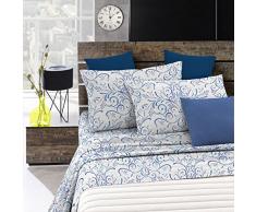 Fantasy sÃ bana de cama de fantasÃ­a en microfibra impresa, Bordado Tex, SÃ¬ngolo