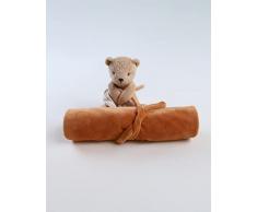 NOUKIES - Peluche de Peluche de Terciopelo y Manta Infantil de Muselina
