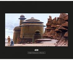 Komar Wandbild Von Star Wars Classic RMQ Jabbas Palace | Kinderzimmer, Jugendzimmer, Dekoration, Kunstdruck | ohne Rahmen | WB150-50x40 fotomural, carbÃ³n