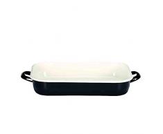 Karl Krüger 14136TR - Bandeja de Horno (Universal, Rectangular, Negro, Crema de Color, Esmalte, 360 mm, 250 mm)